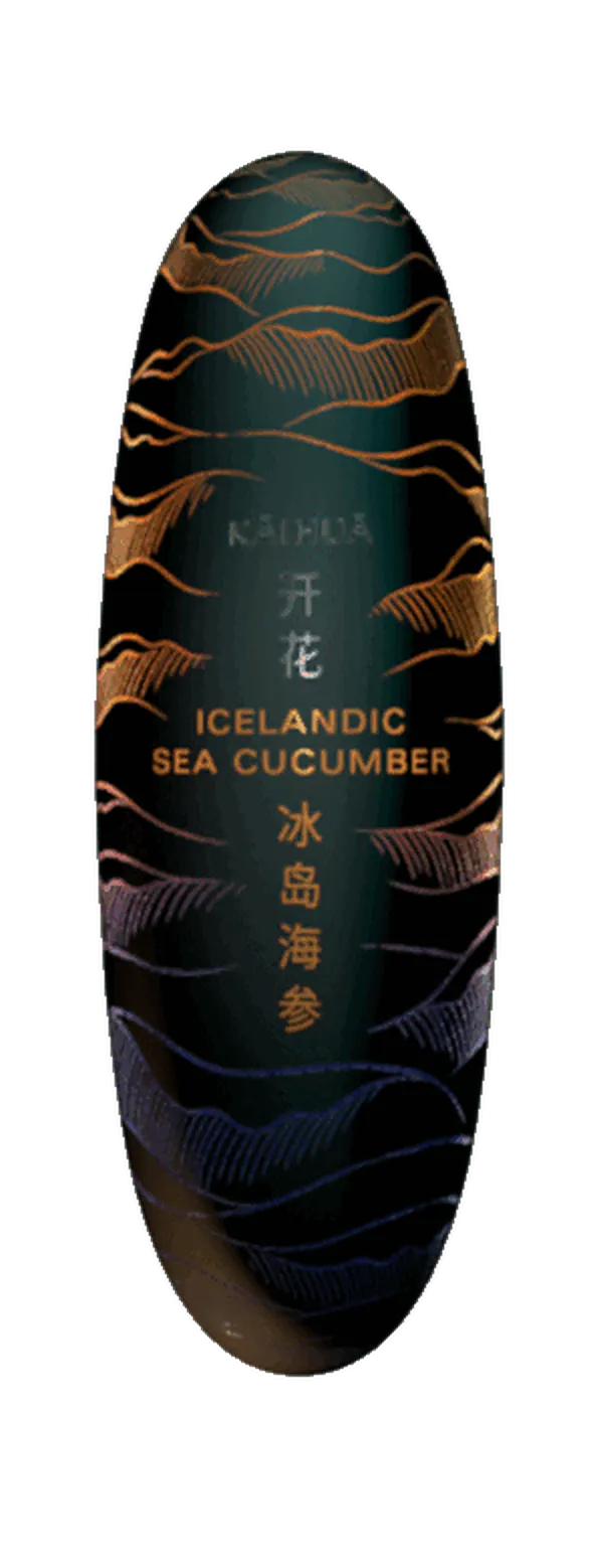The Kaihua tin of dried Icelandic sea cucumber from Aurora Seafood